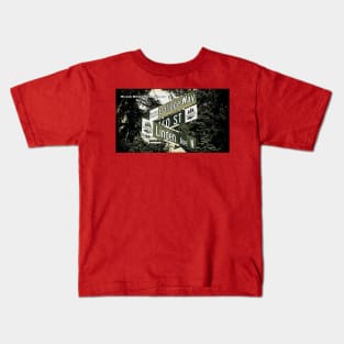 College Way 160th Street & Linden Avenue, Shoreline, Washington by Mistah Wilson Kids T-Shirt